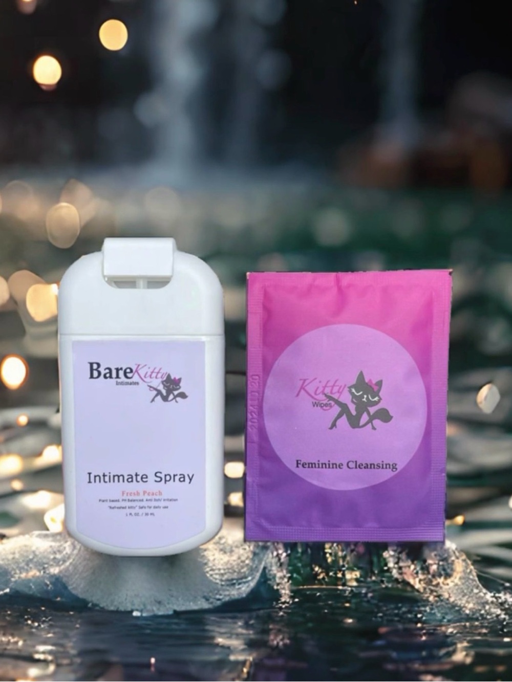 Intimate Spray & Feminine Cleansing Wipes - Pink